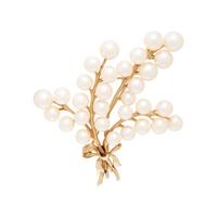 MIKIMOTO, CULTURED PEARL BROOCH