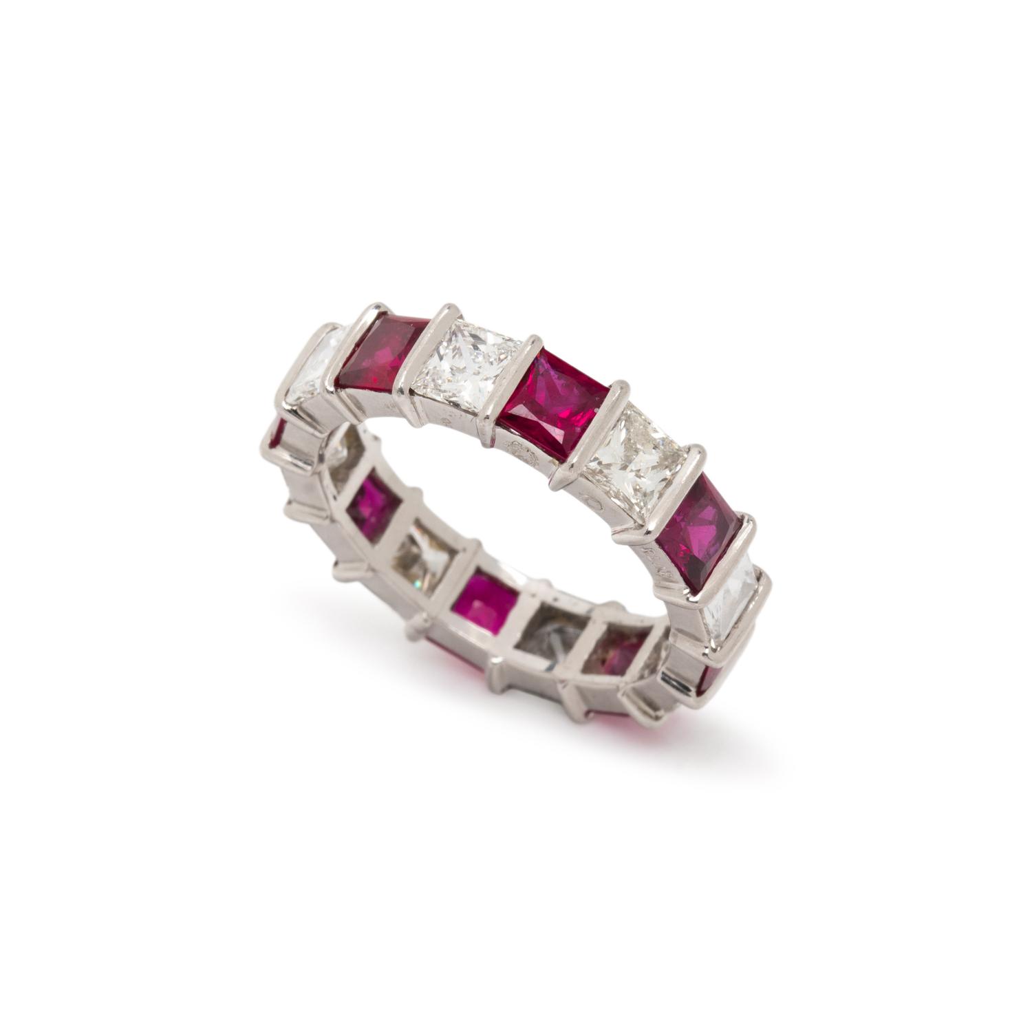 RUBY AND DIAMOND ETERNITY BAND