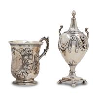 An English Silver Covered Jar