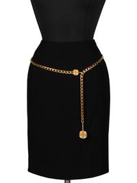 Chanel Logo Medallion Belt, 1990s