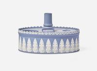 A Wedgwood Solid Blue Jasperware Inkstand, UK, circa 1785