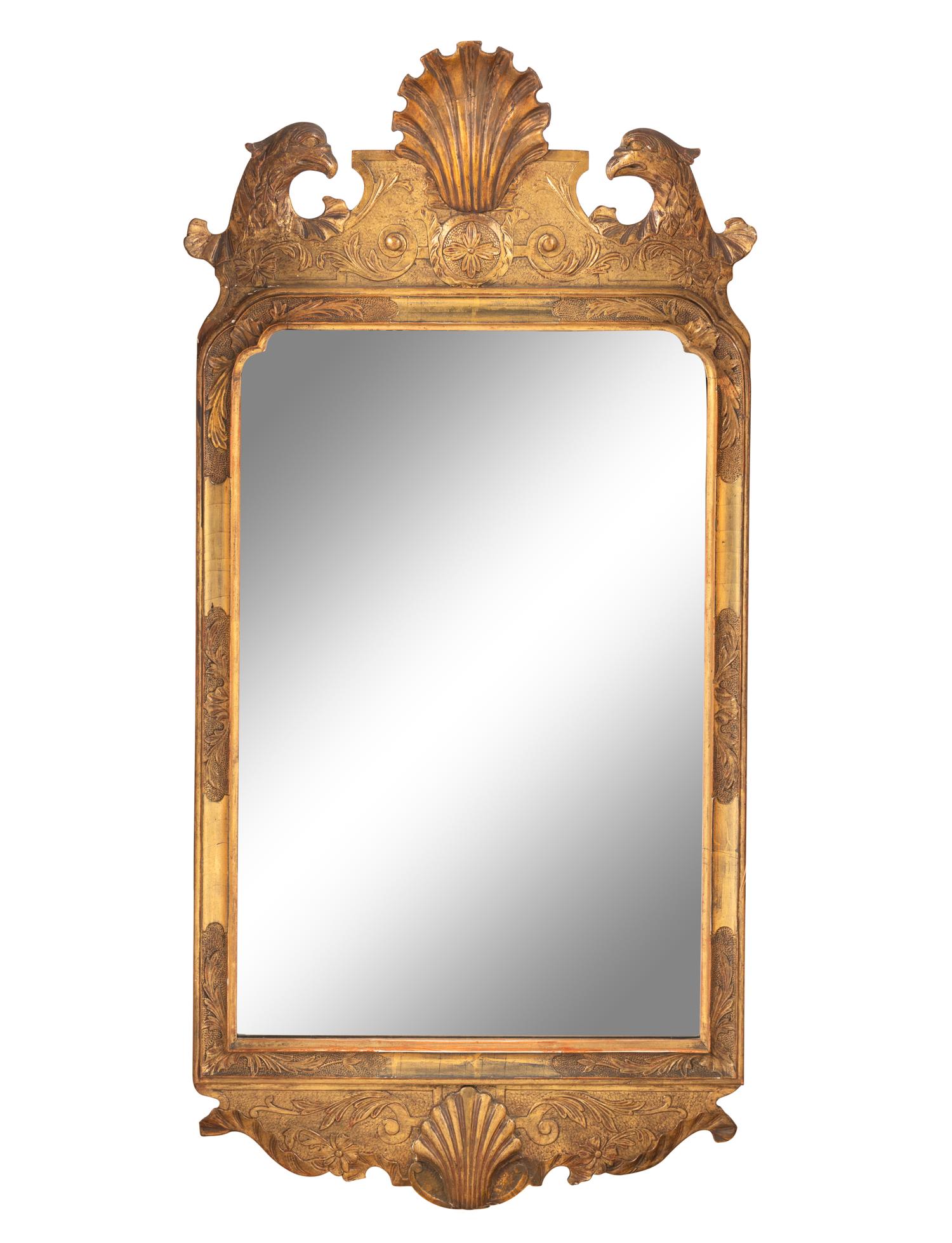An Irish George II Giltwood Mirror