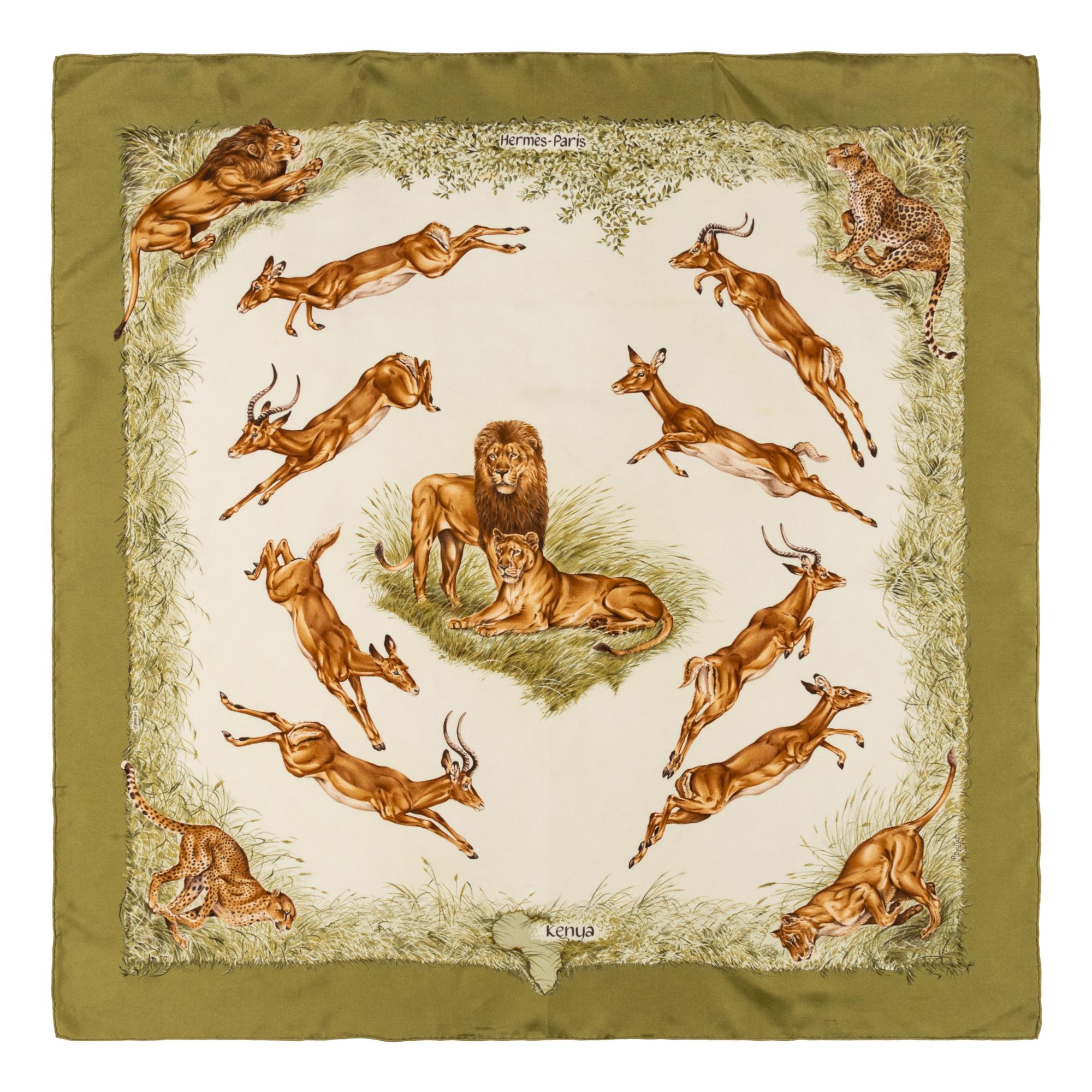 Four Hermès Scarves