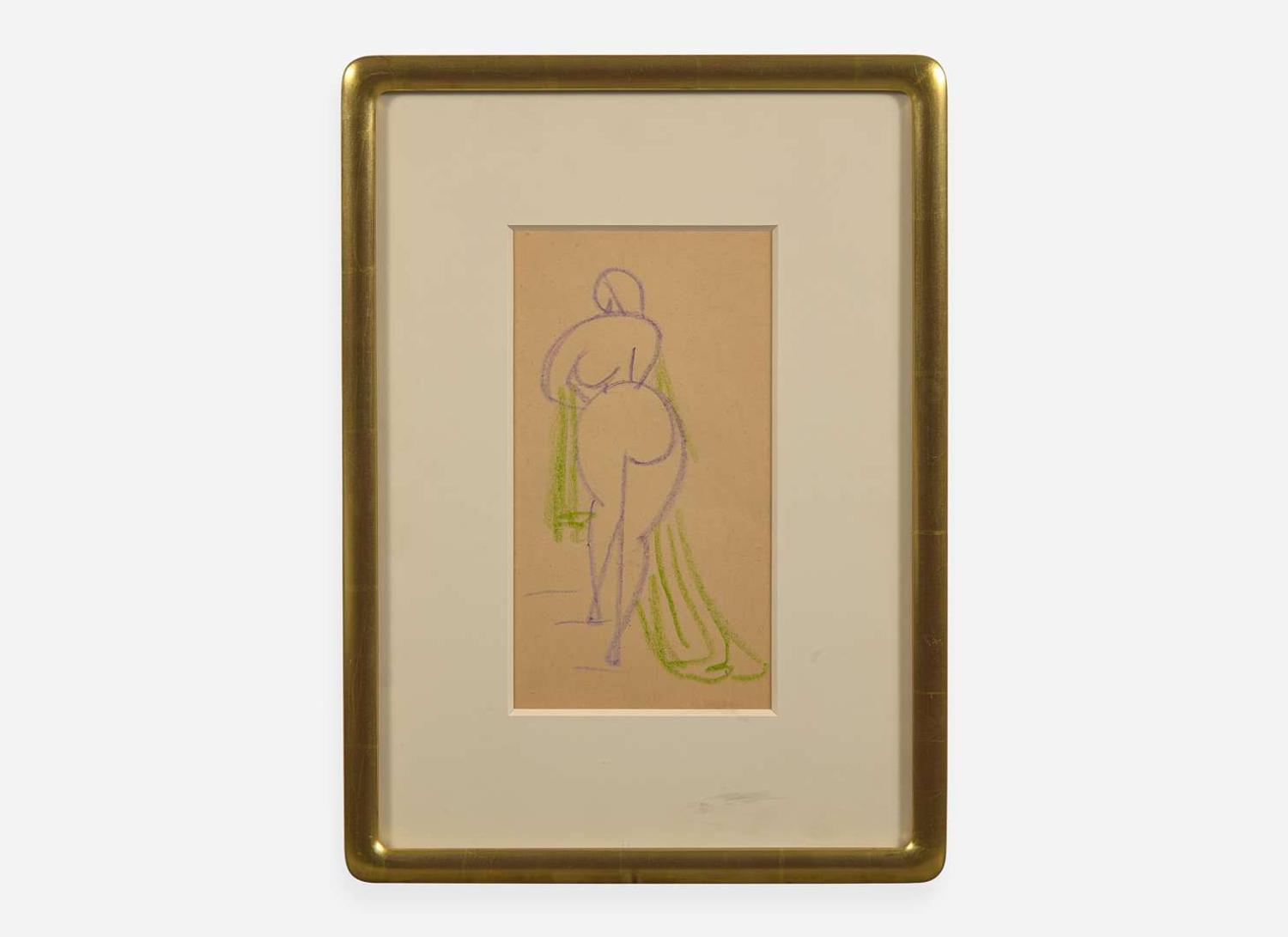 Gaston Lachaise (American/French, 1882-1935), Three Drawings: Woman Ascending Stairs, Woman and Woman with Veil