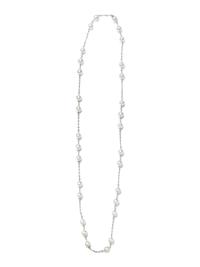 CULTURED SOUTH SEA PEARL AND DIAMOND LONGCHAIN NECKLACE
