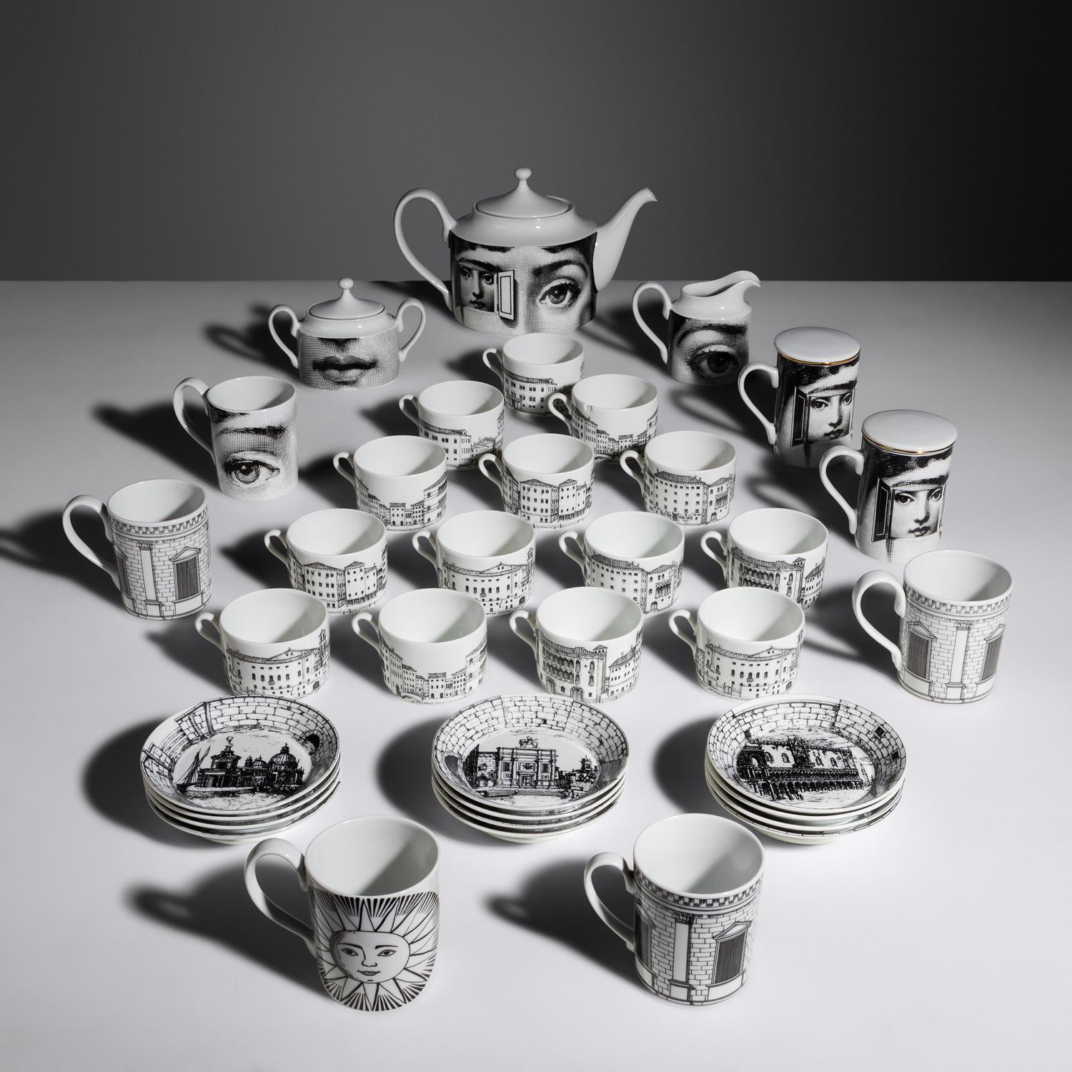 Collection of Coffee Related Items, Tema e Variazioni n.21 Fornasetti, Italy