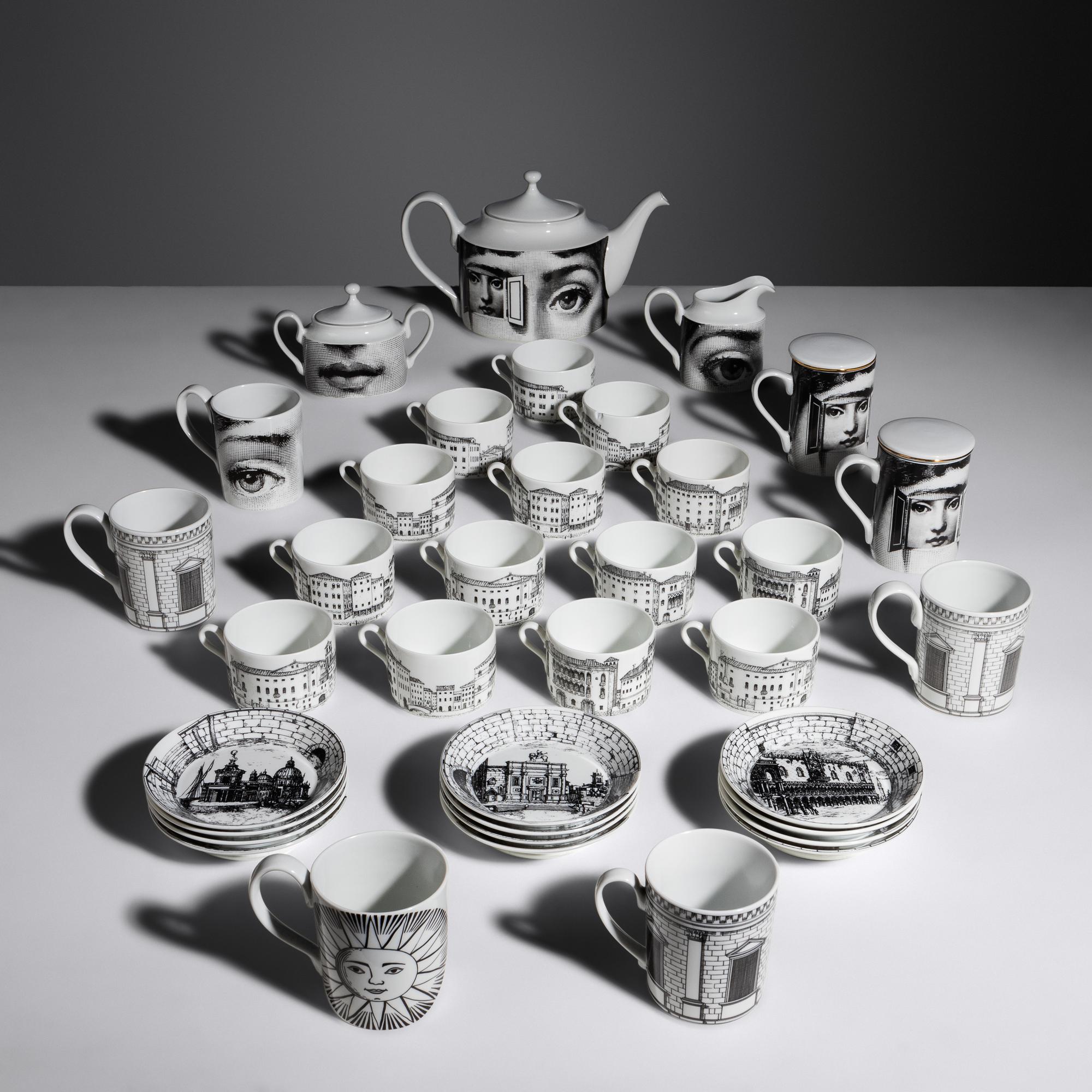 Collection of Coffee Related Items, Tema e Variazioni n.21 Fornasetti, Italy