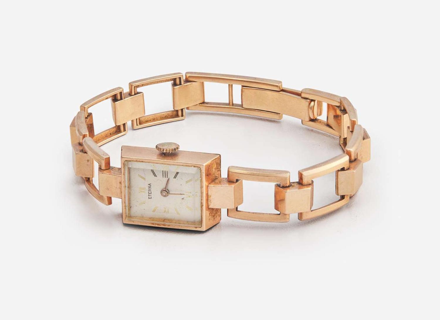 A 14K Rose Gold Ladies Eterna Watch
