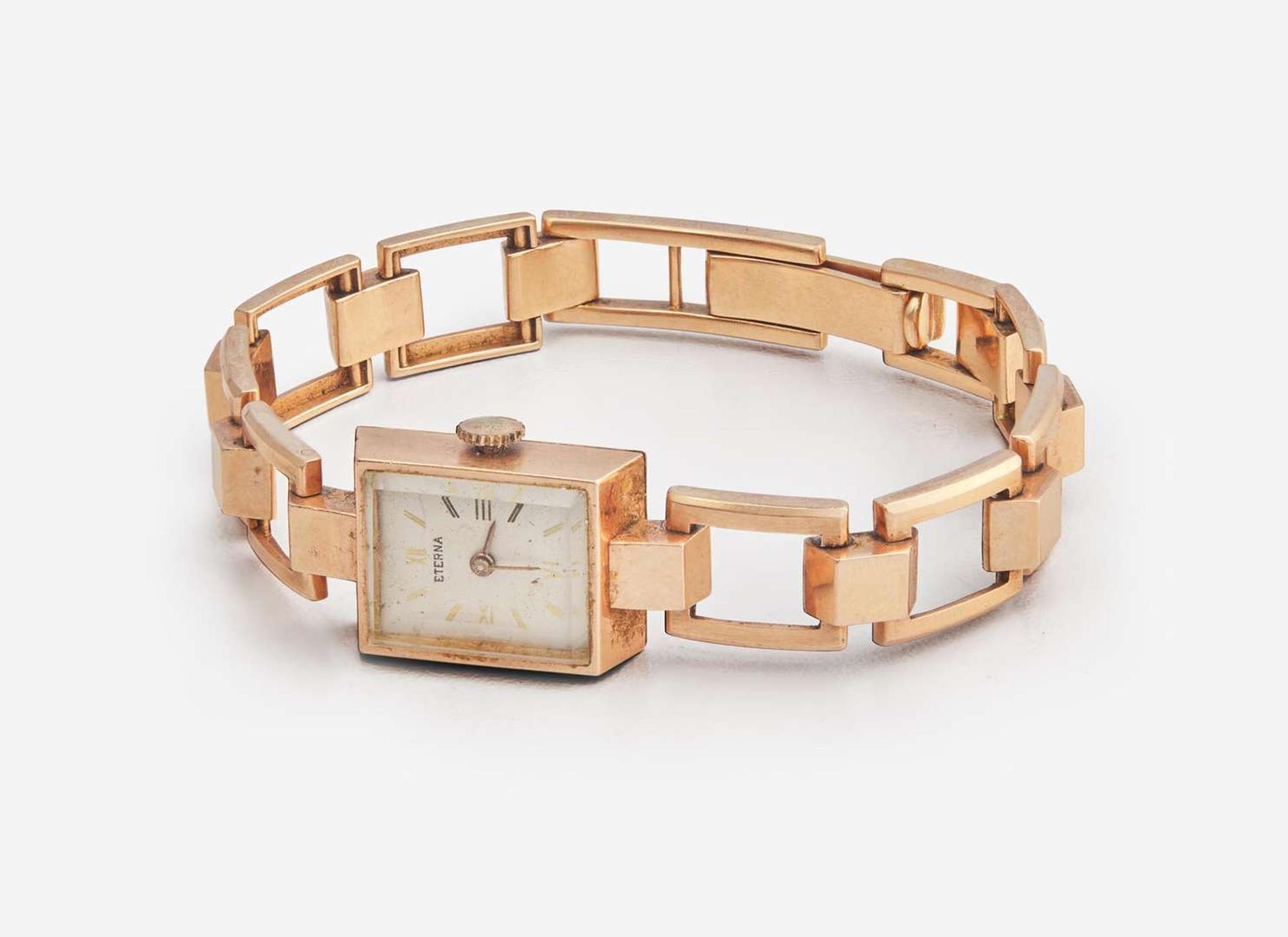 A 14K Rose Gold Ladies Eterna Watch