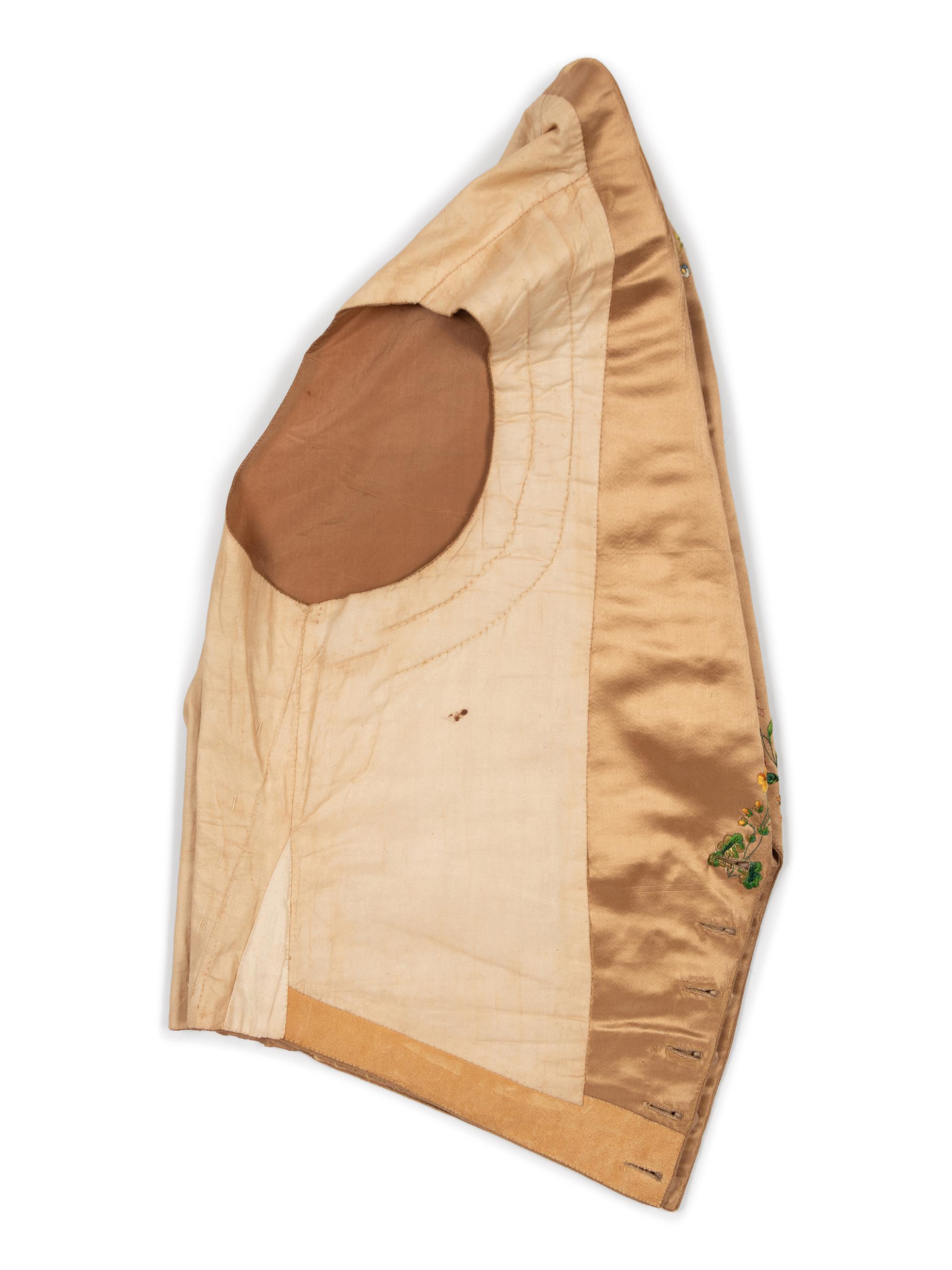 Three Men's 19th Century Waistcoats/Vests, 1840-50
