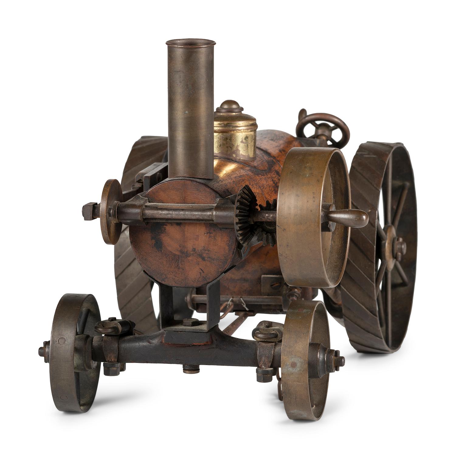 A Scratch-Made Wood and Metal Steam Tractor
