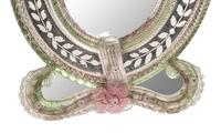 Two Small Venetian Style Etched Glass Mirrors