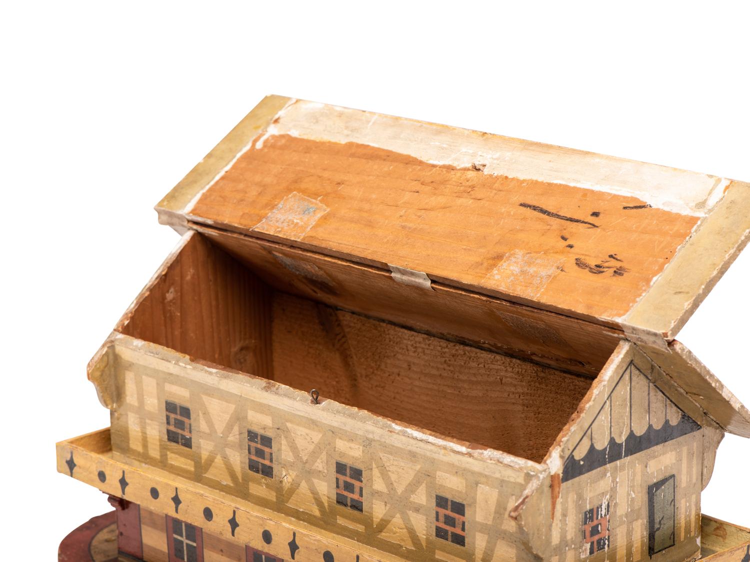 A Noah’s Ark Painted Wood Pull Toy
