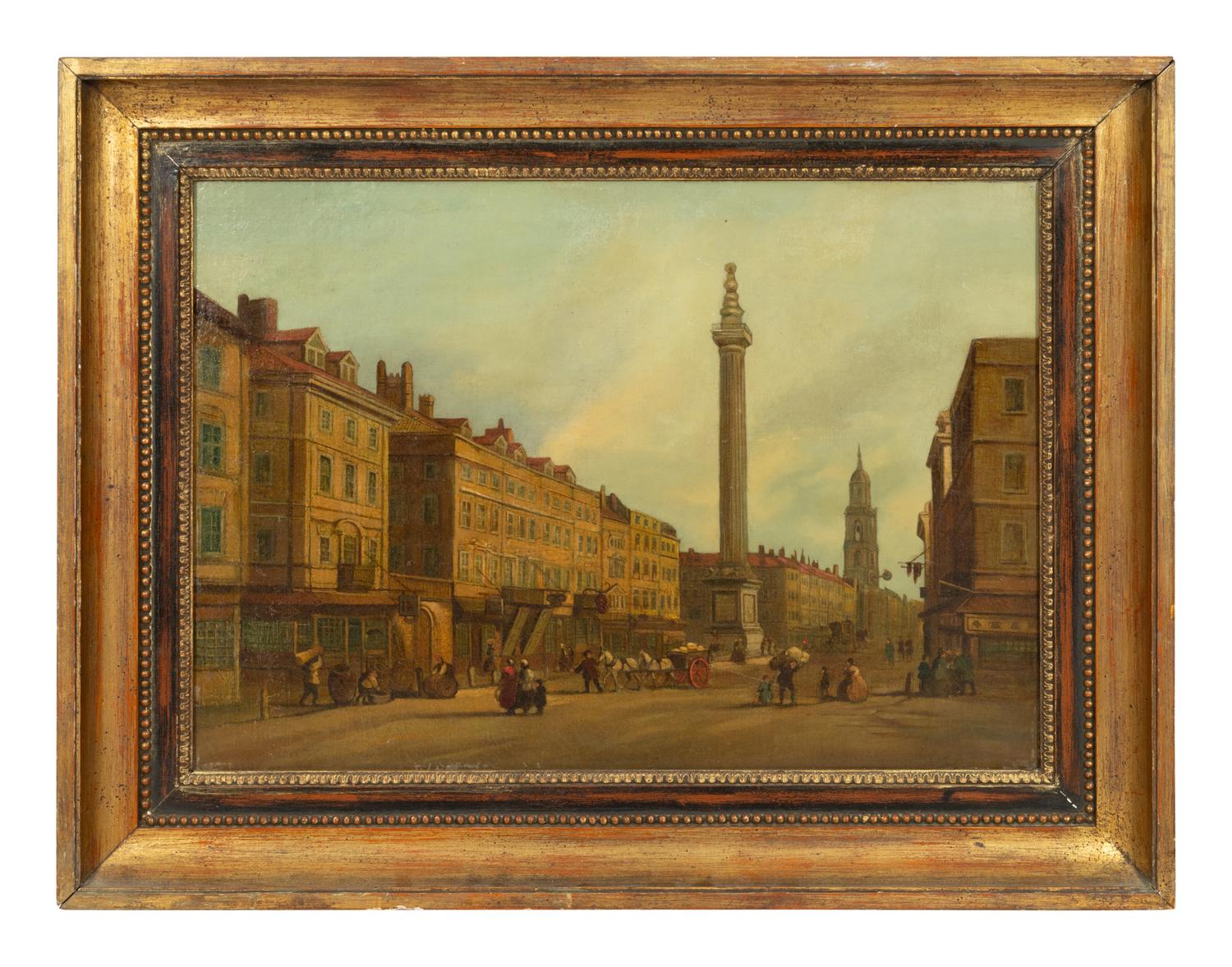 The Monument from Gracechurch Street, London