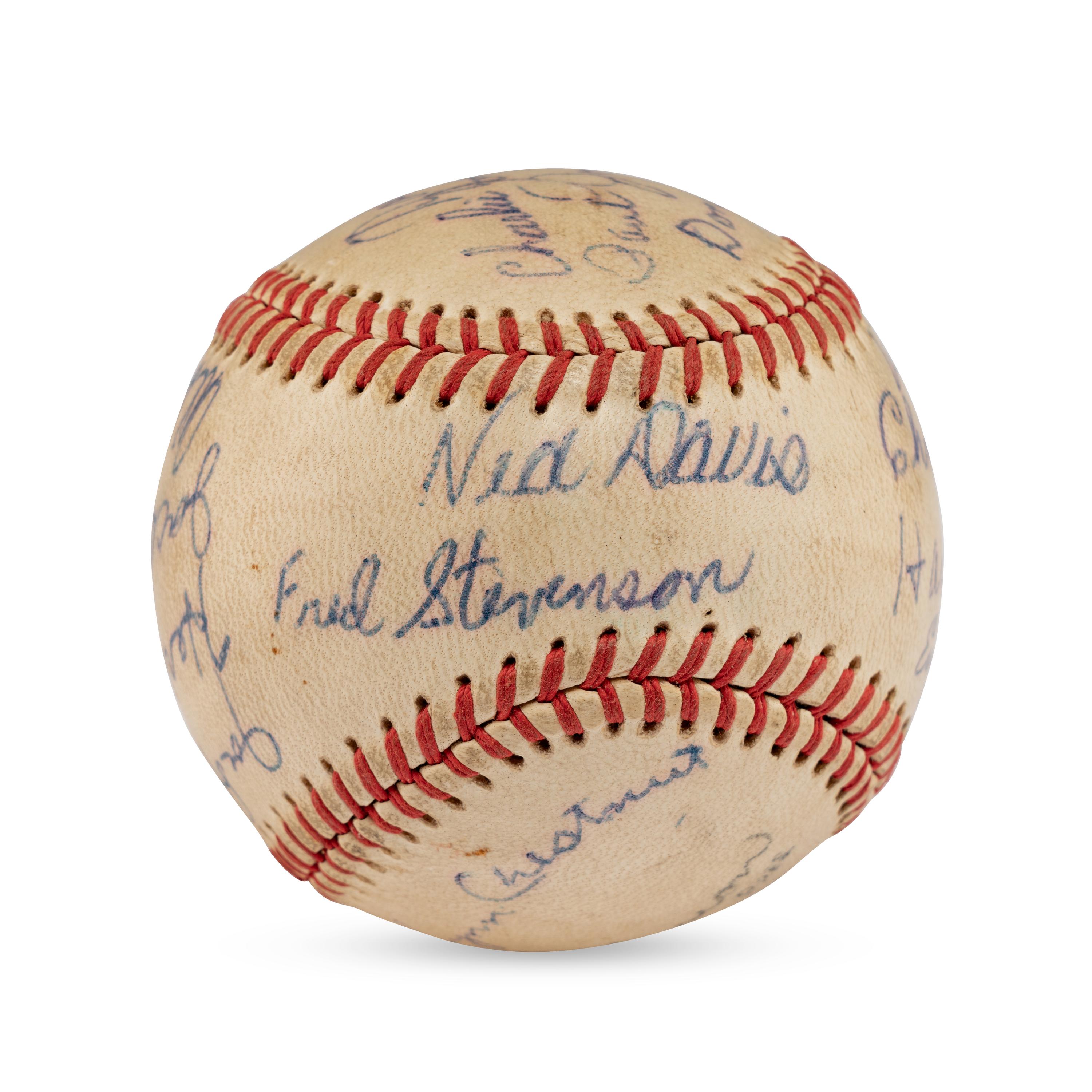 A 1952 Kingston Eagles Team Signed Autograph Baseball