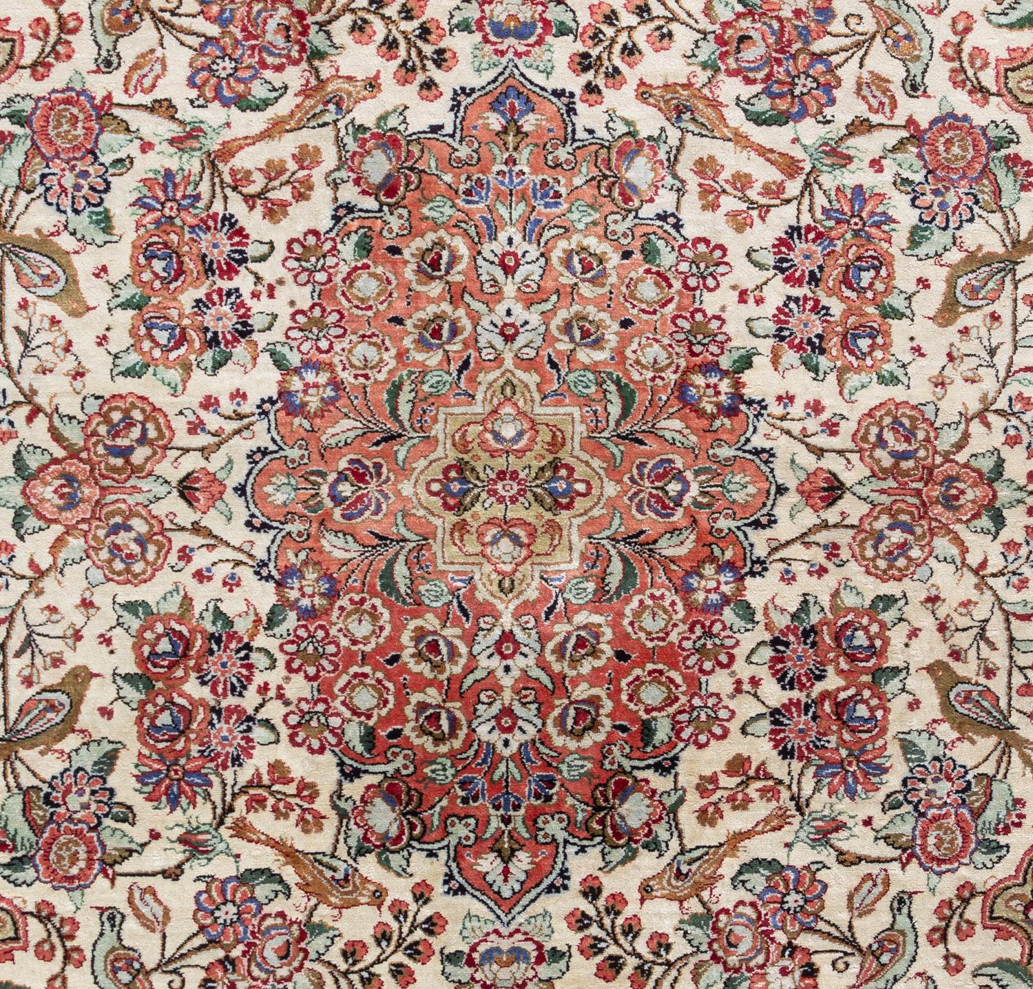 A Qum Silk Rug