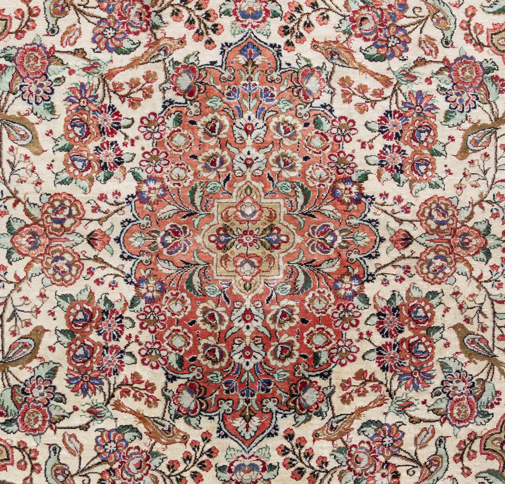 A Qum Silk Rug