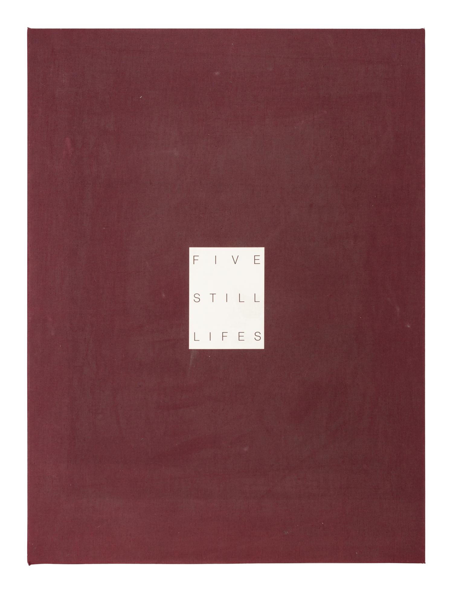 Five Still Lifes (incomplete portfolio of four prints with clamshell box)