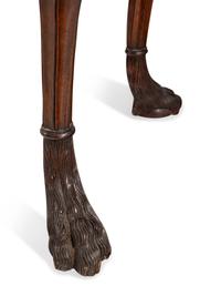 A George II Style Mahogany and Marble Top Console Table