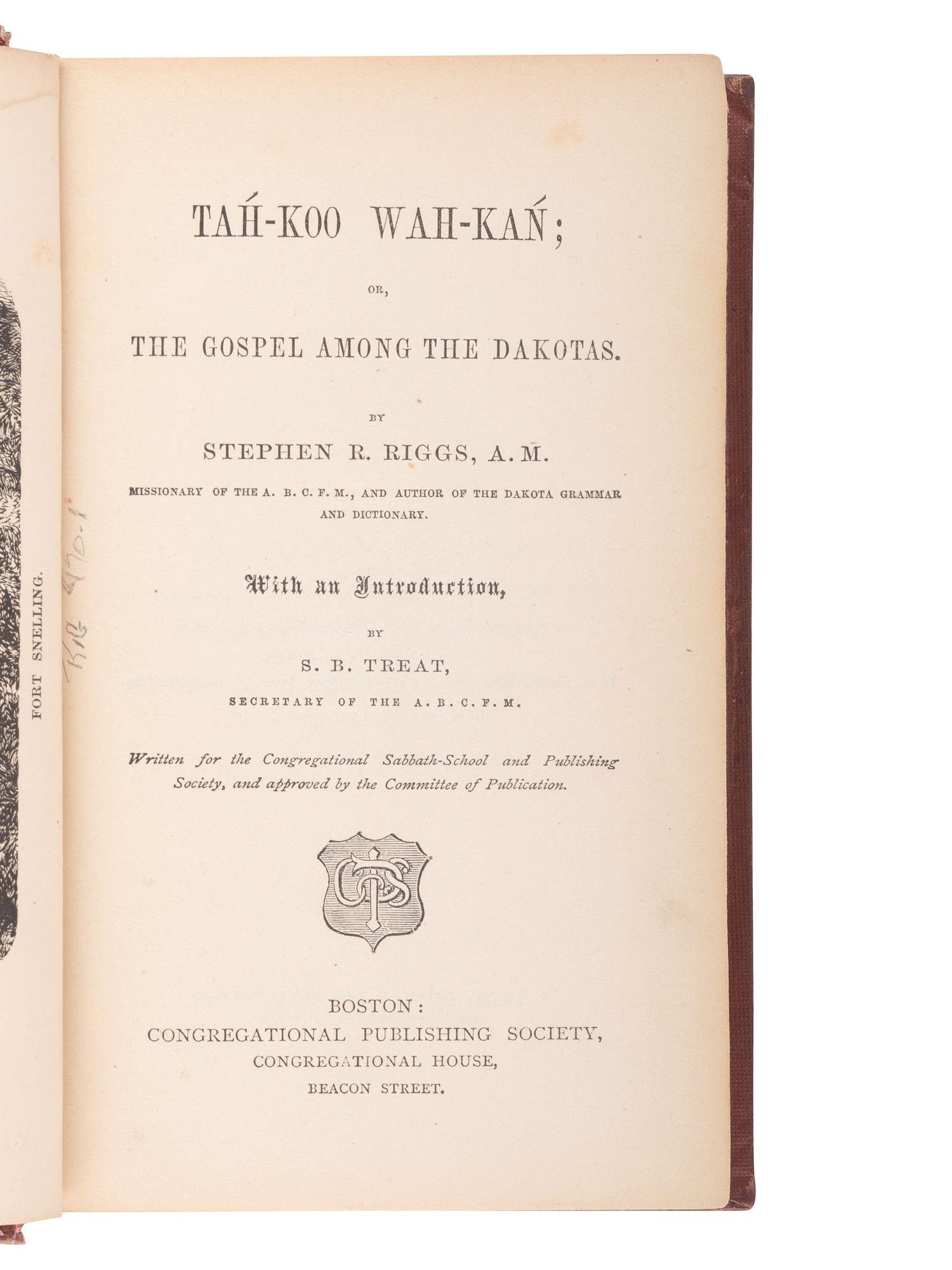 [NATIVE AMERICANA]. Books related to the Dakotas, including: