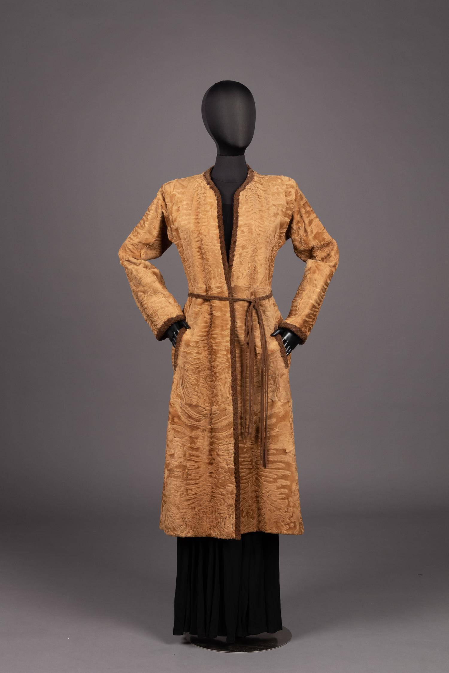 Givenchy Haute Couture Broadtail Coat, 1980-90s