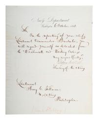 [CIVIL WAR - NAVY]. A group of documents related to the South Atlantic Blockading Squadron with South Carolina interest, including: