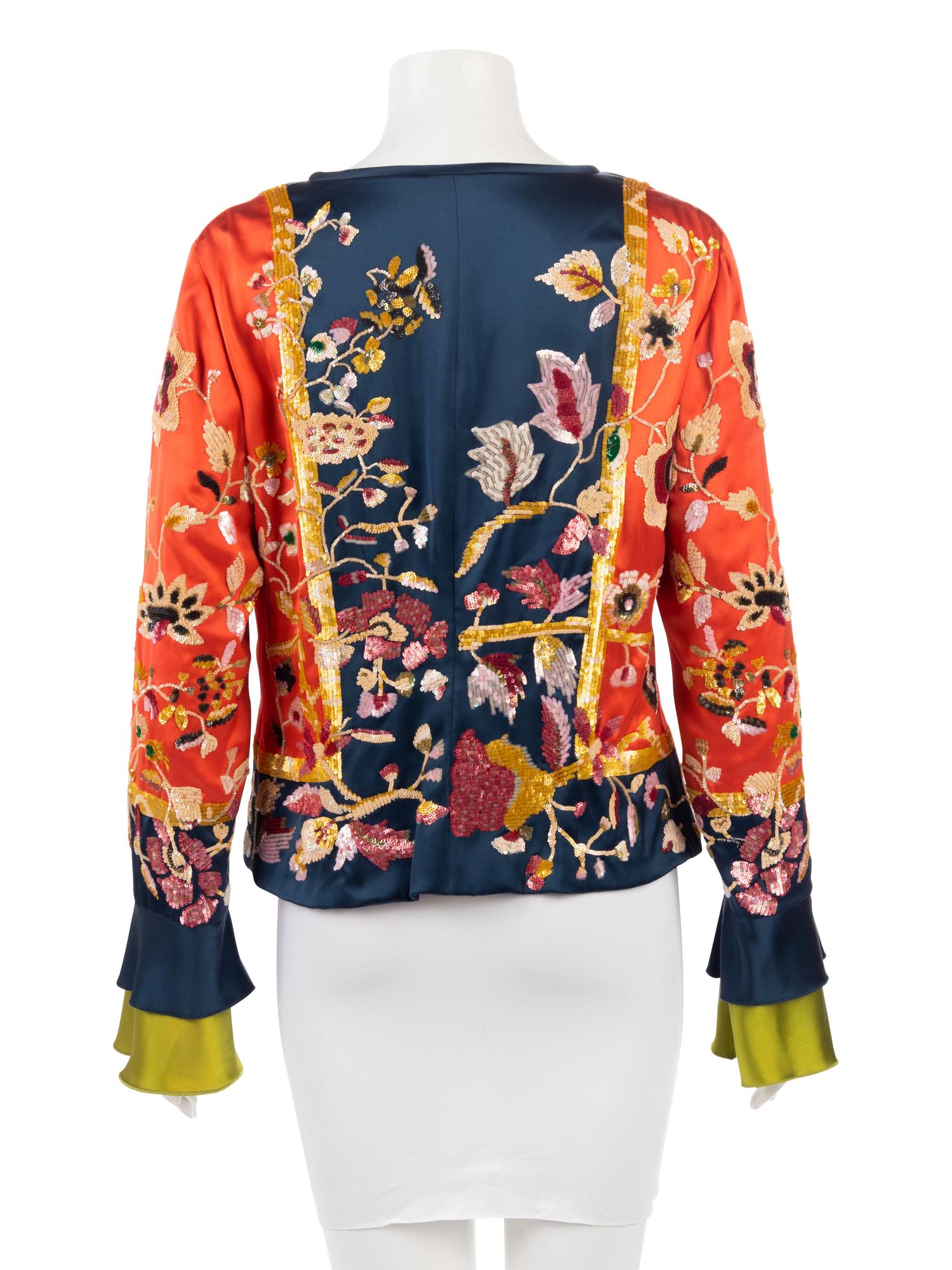 Valentino Sequined Satin Jacket