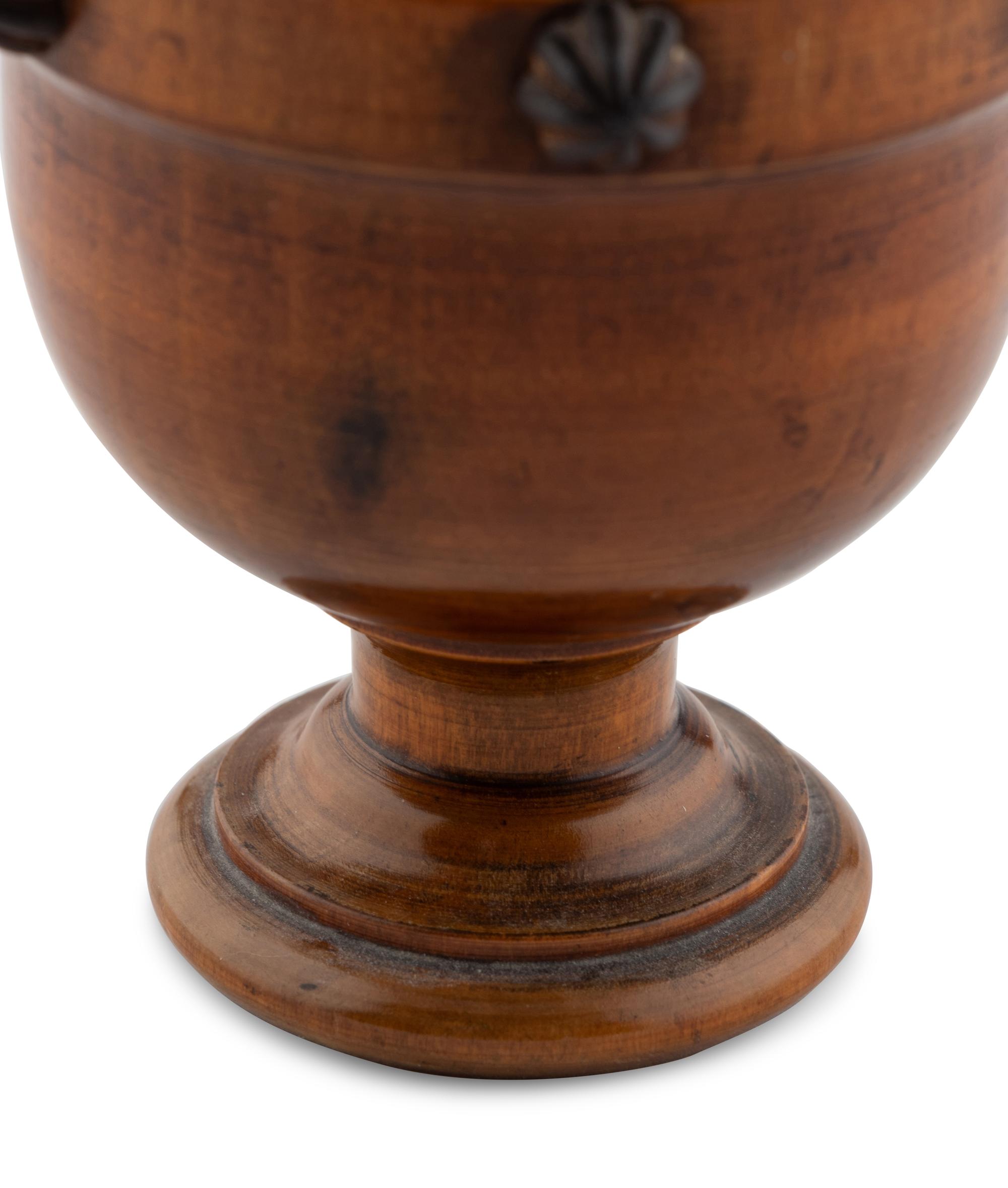 A Treen Covered Tobacco Jar