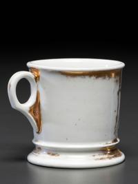 A Sprinter or Runner's Porcelain Shaving Mug