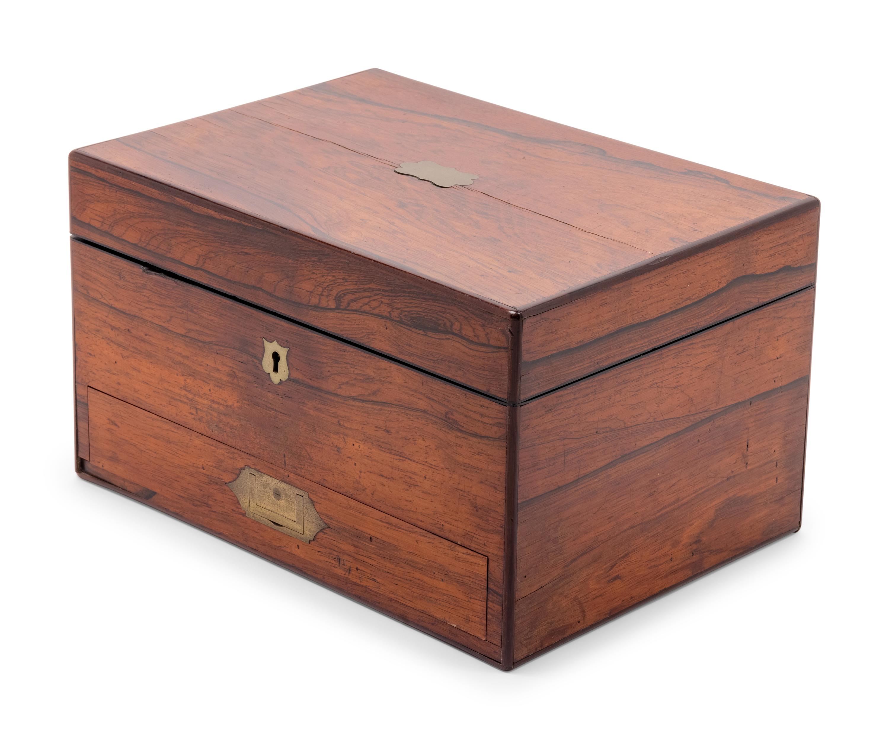 A Victorian Rosewood Dressing Box