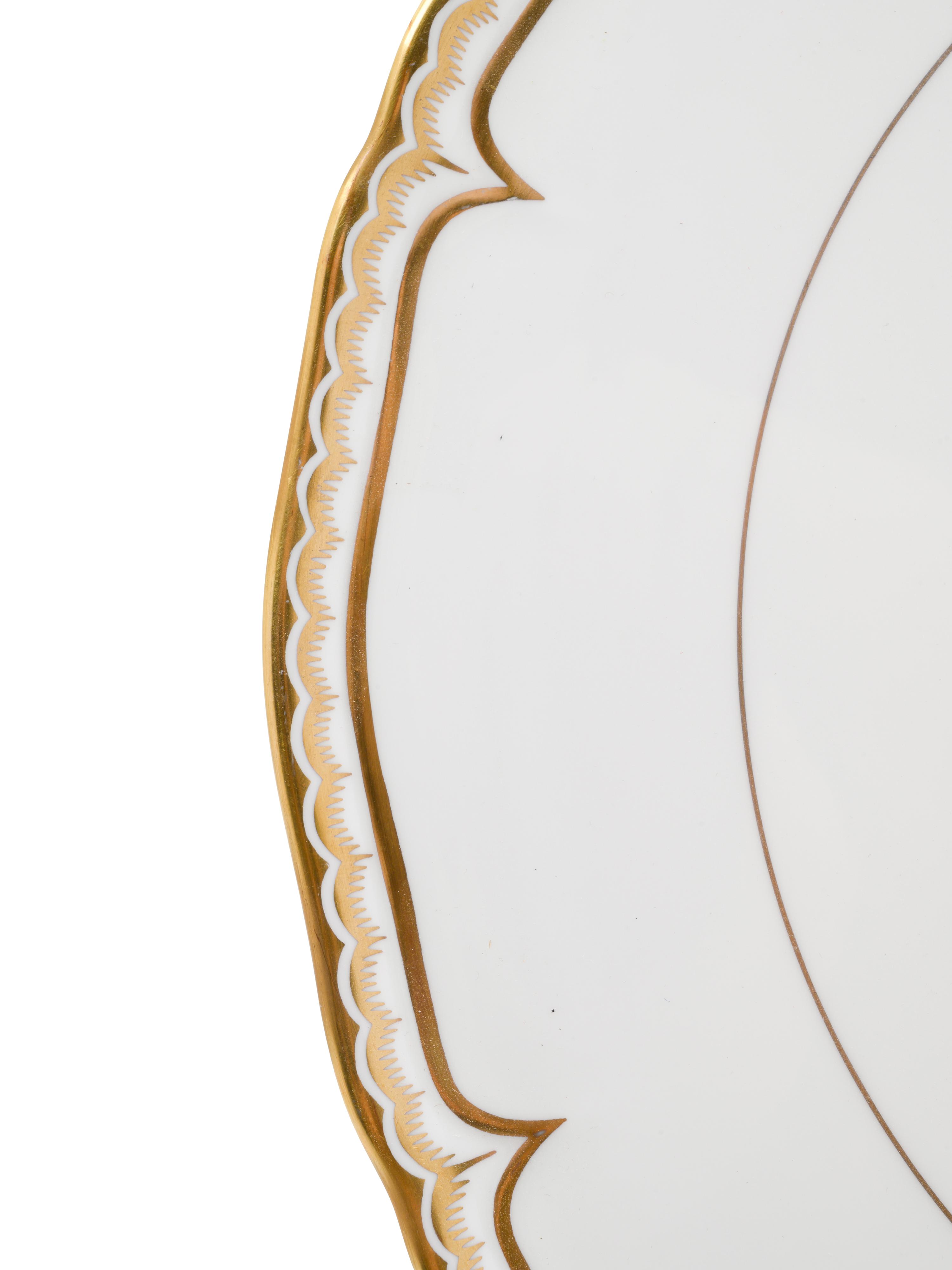 A Set of Eight Royal Worcester Marquis Porcelain Chargers