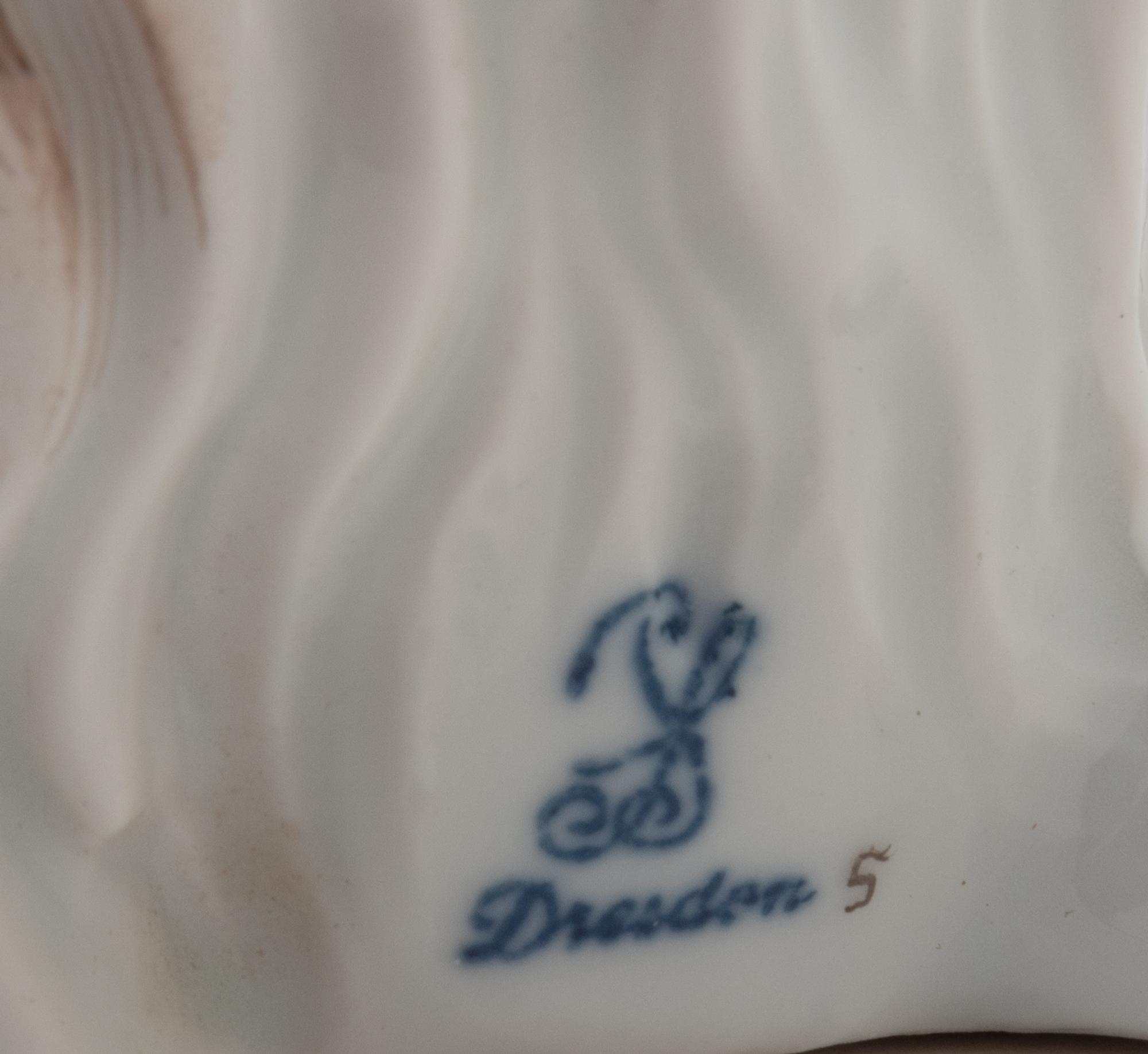 A Dresden Porcelain Bolognese Hound