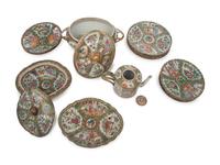 A Group of Rose Medallion Porcelain Articles