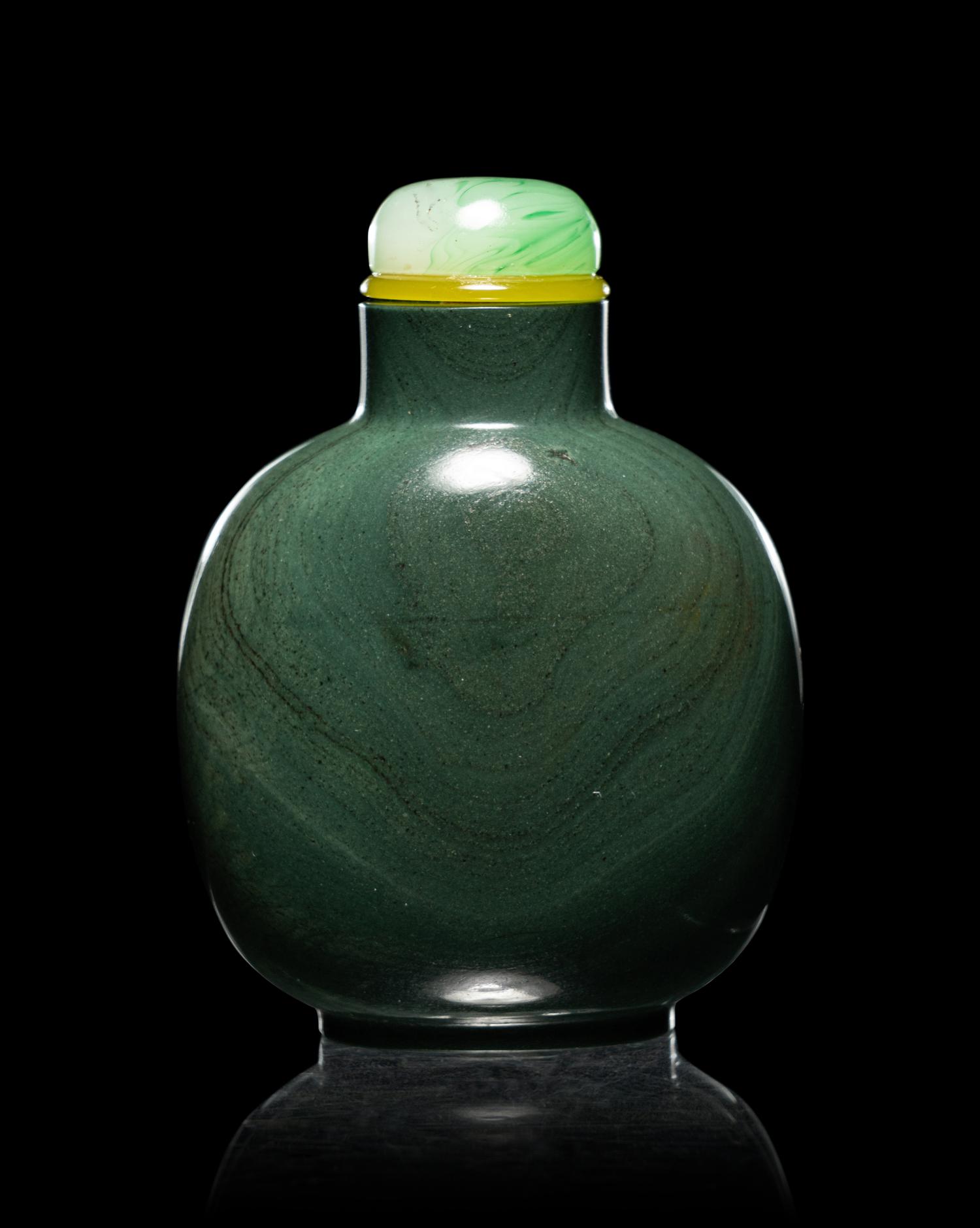 Three Hardstone Snuff Bottles