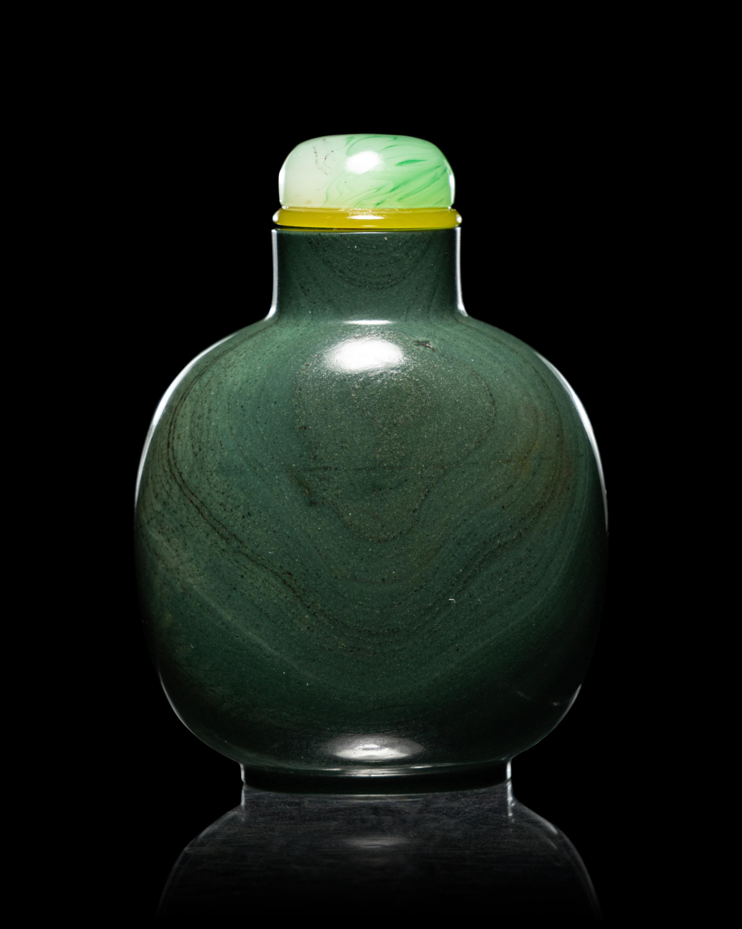 Three Hardstone Snuff Bottles