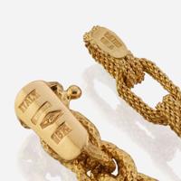 Two pieces of gold jewelry Italy