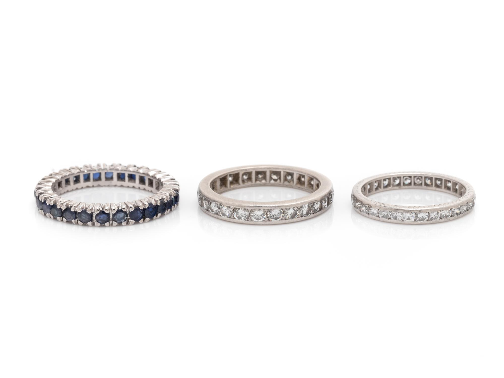 COLLECTION OF ETERNITY BANDS