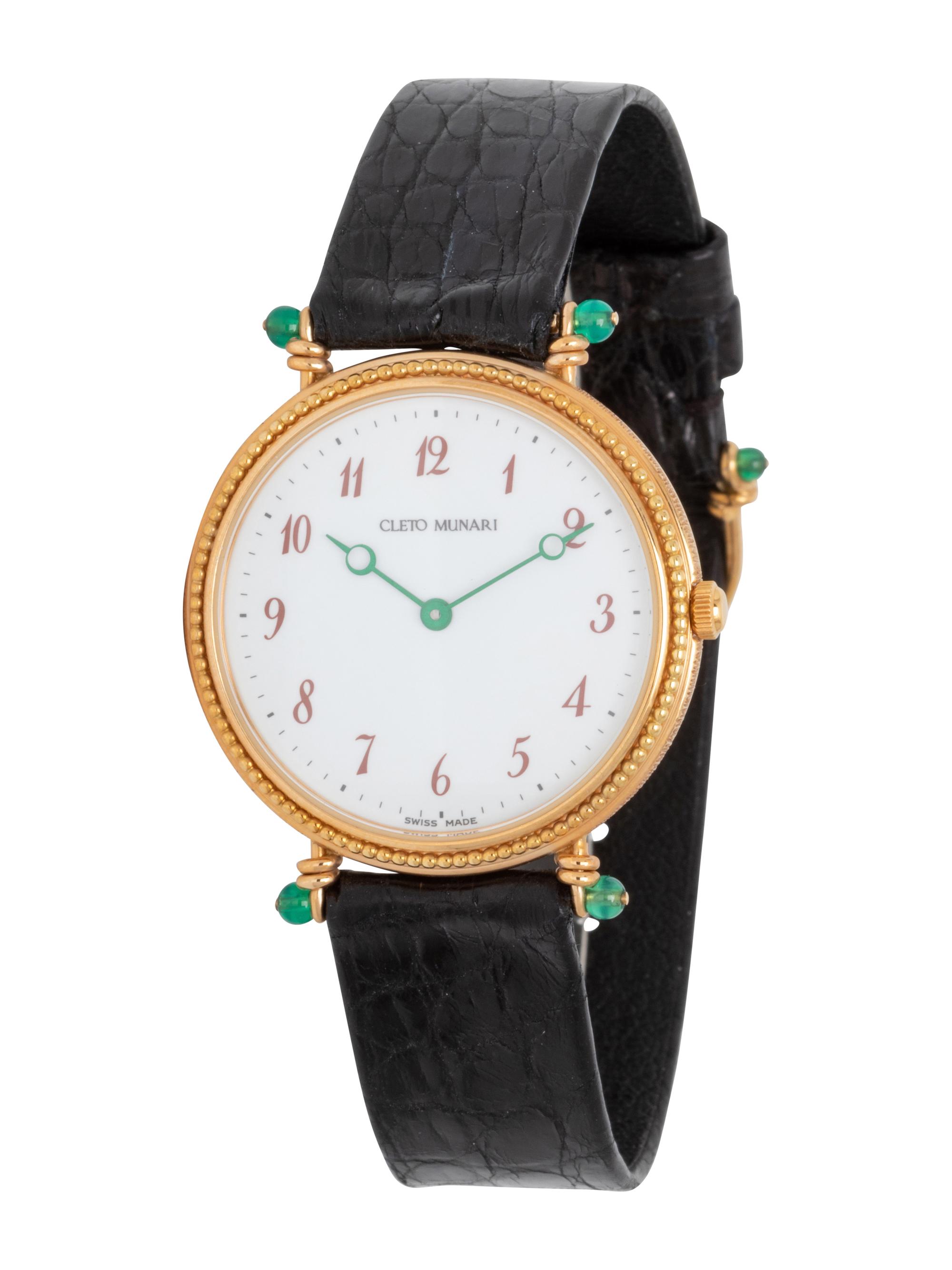 MICHAEL GRAVES FOR CLETO MUNARI, 18K YELLOW GOLD WATCH