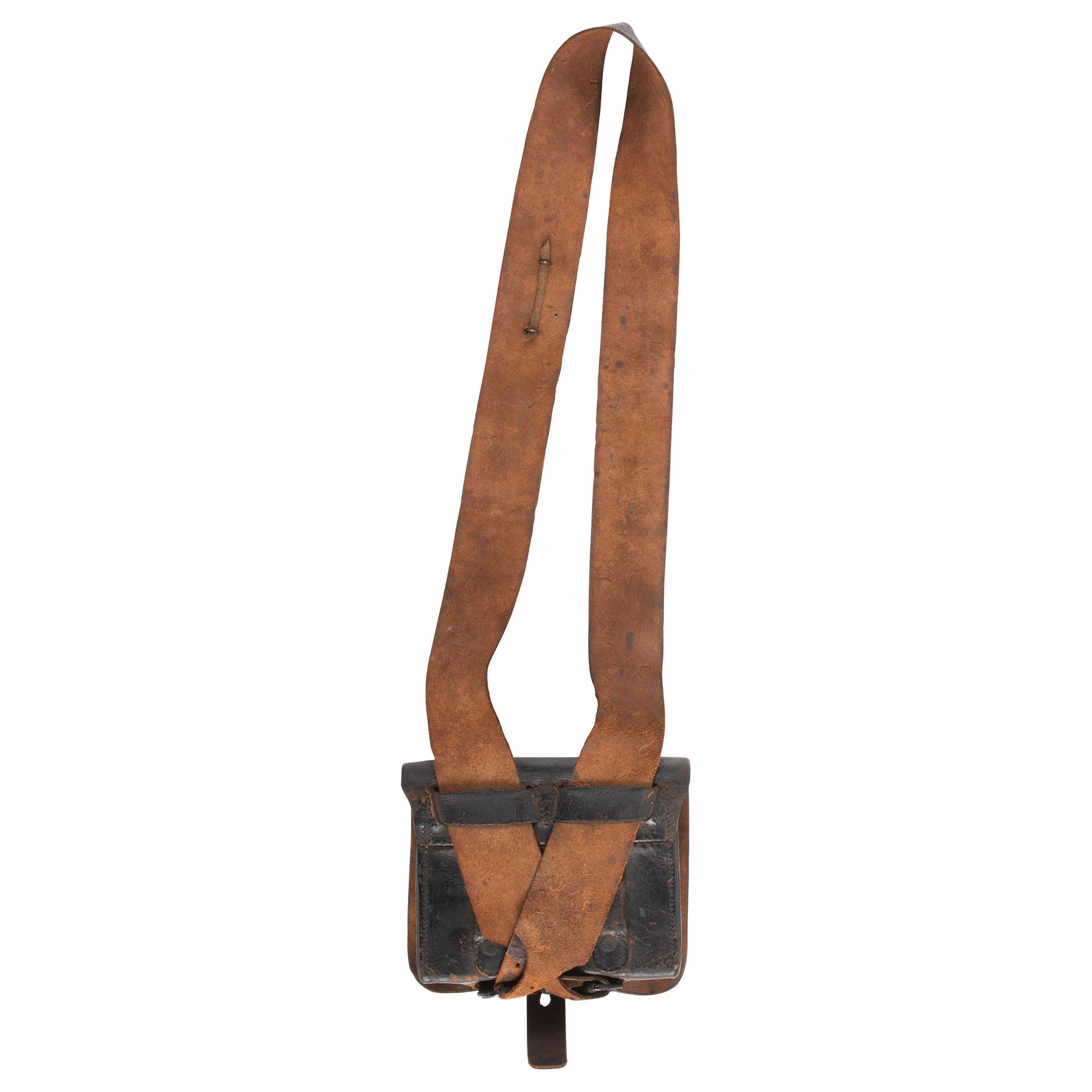 U.S. Pattern of 1861 .58 Caliber Cartridge Box with Sling and Both Plates