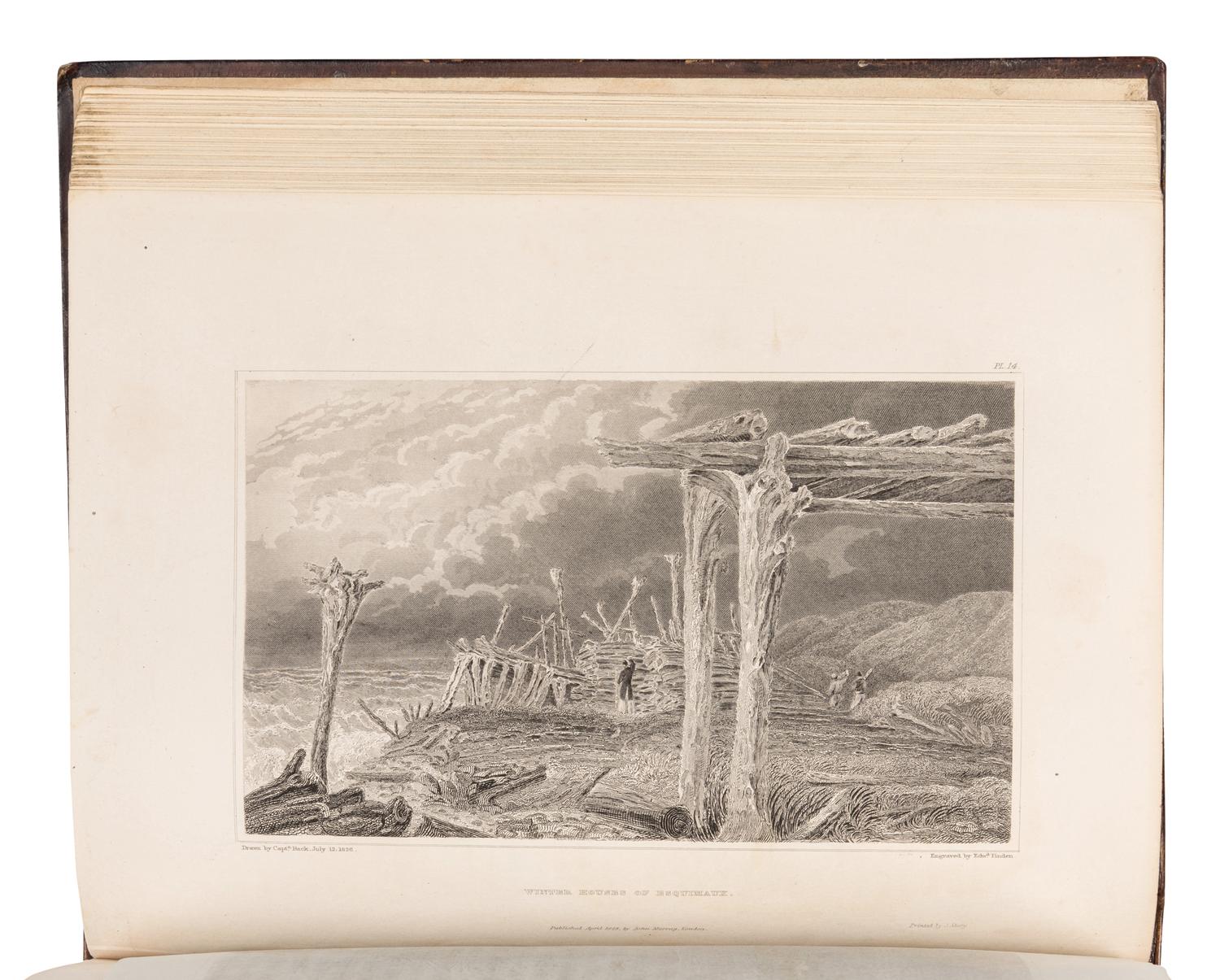 FRANKLIN, John, Sir (1786-1847). Narrative of a Journey to the Shores of the Polar Sea, in the years 1819, 20, 21, and 22...With an Appendix on Various Subjects Relating to Science and Natural History . London: John Murray, 1823.