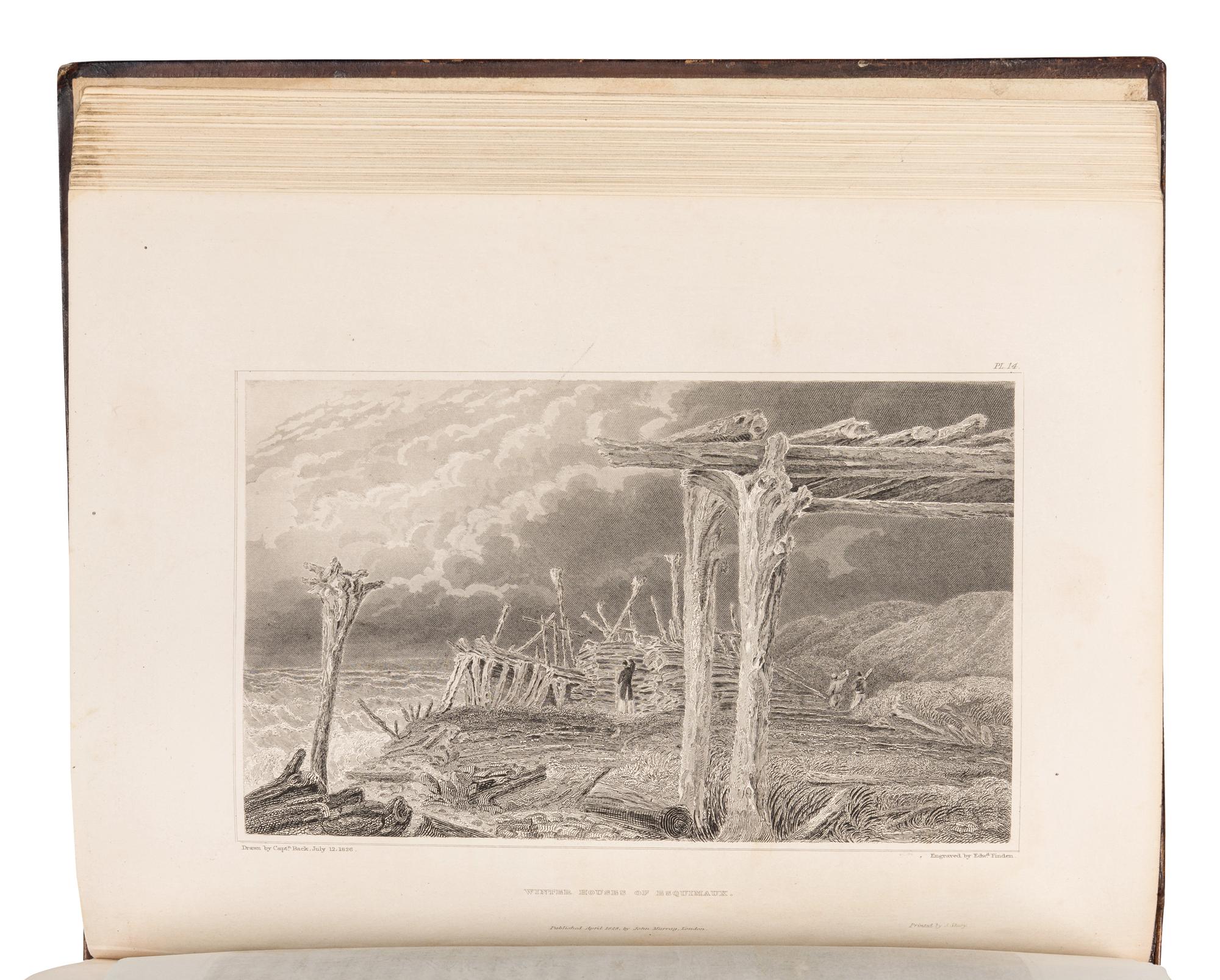 FRANKLIN, John, Sir (1786-1847). Narrative of a Journey to the Shores of the Polar Sea, in the years 1819, 20, 21, and 22...With an Appendix on Various Subjects Relating to Science and Natural History . London: John Murray, 1823.