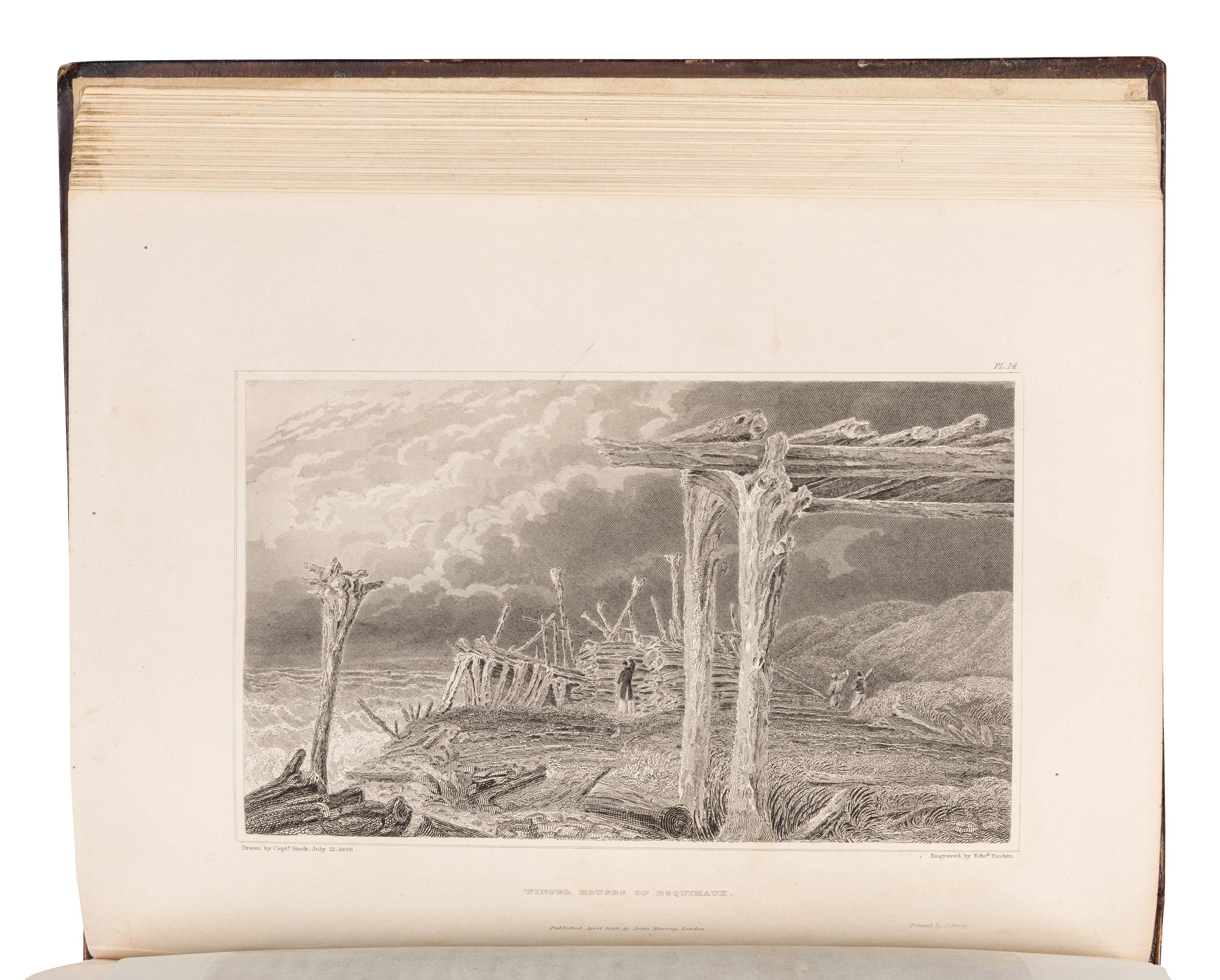 FRANKLIN, John, Sir (1786-1847). Narrative of a Journey to the Shores of the Polar Sea, in the years 1819, 20, 21, and 22...With an Appendix on Various Subjects Relating to Science and Natural History . London: John Murray, 1823.