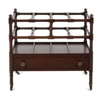A Regency Style Mahogany Canterbury