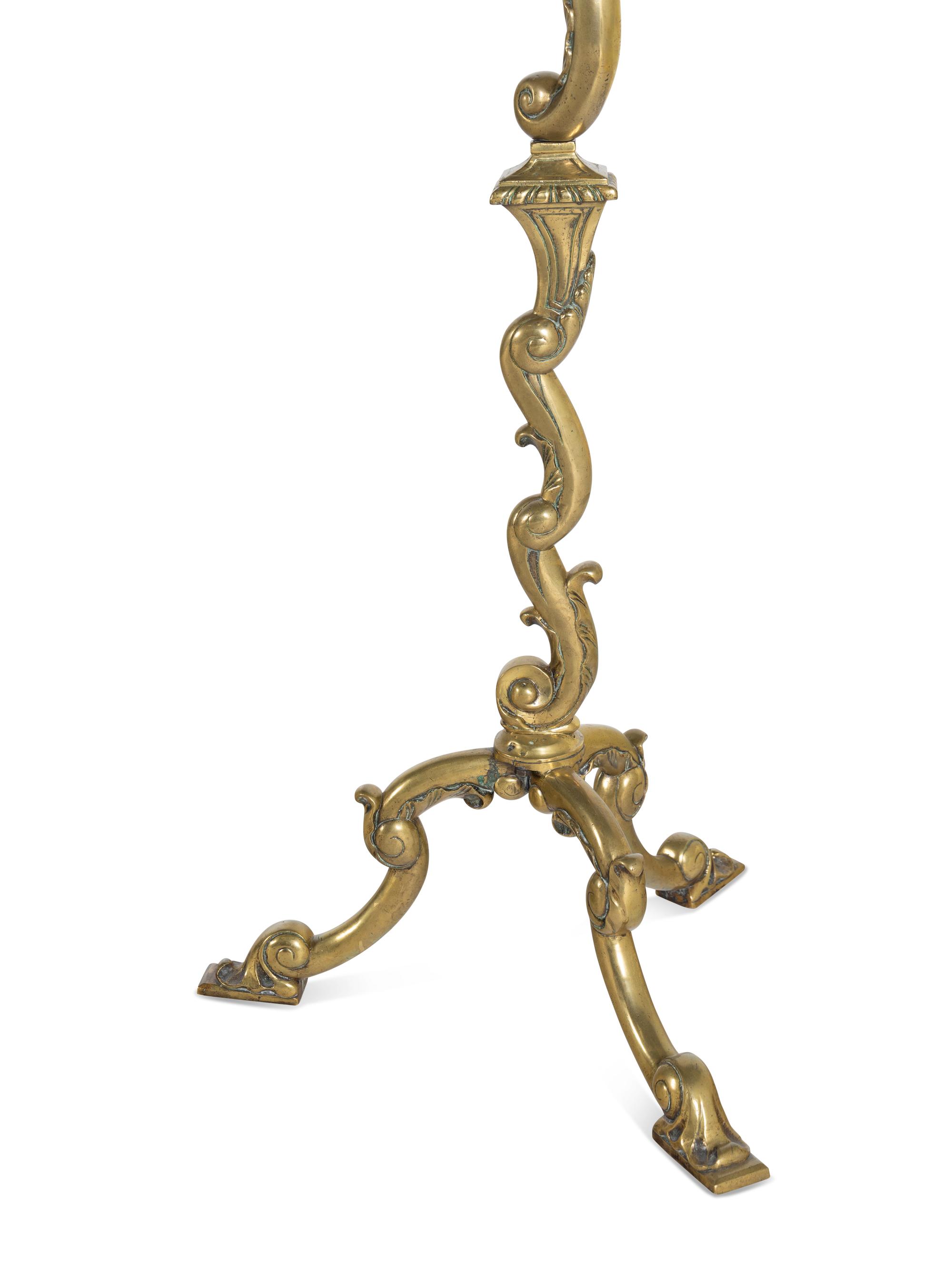 A Dutch Baroque Style Brass Music Stand