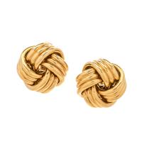 YELLOW GOLD EARCLIPS