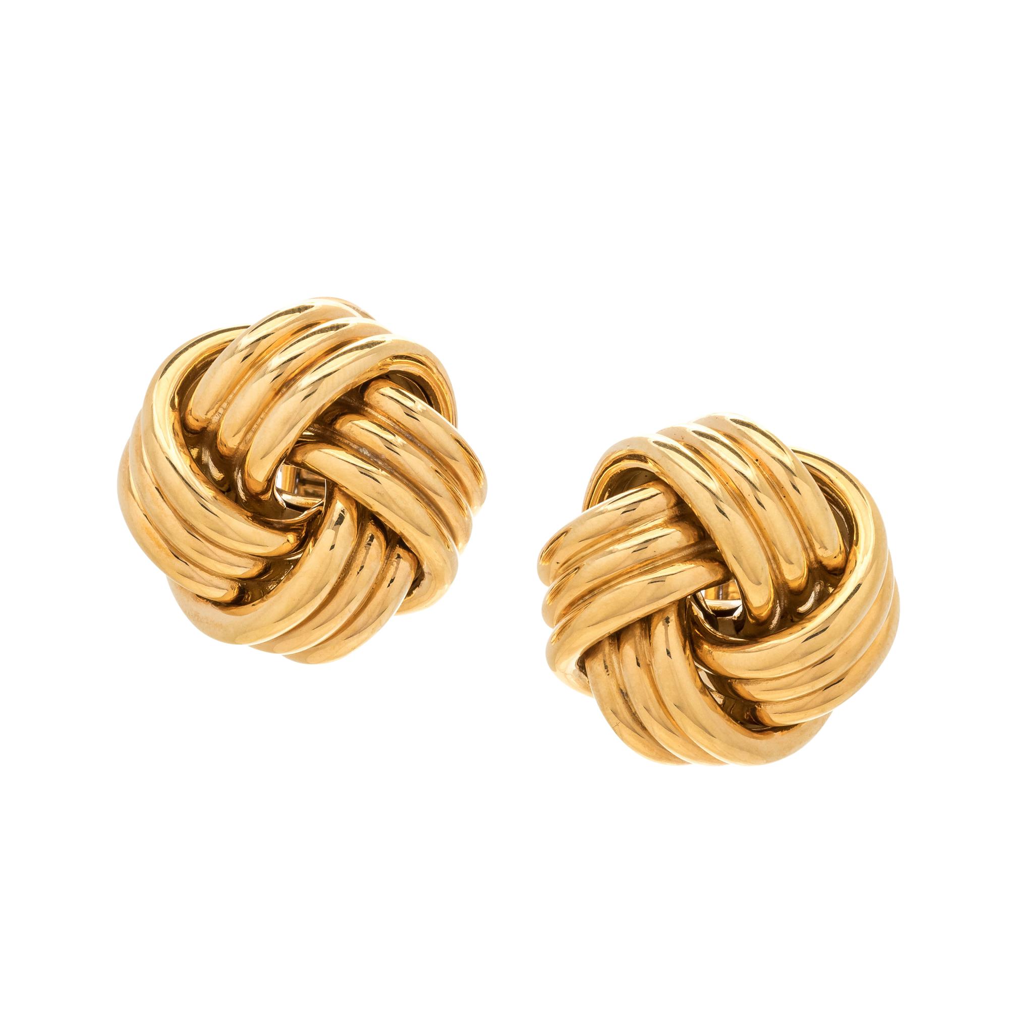 YELLOW GOLD EARCLIPS