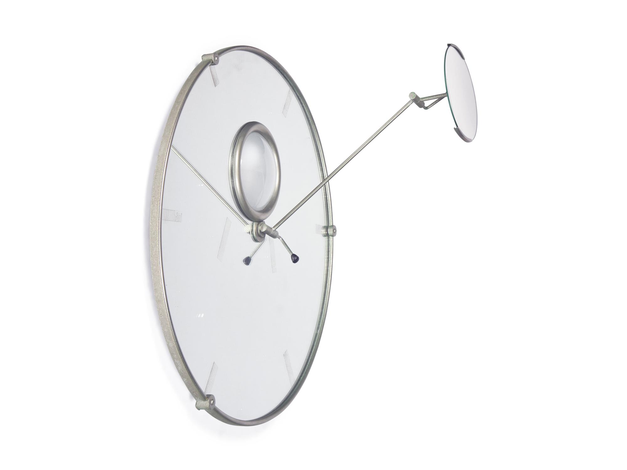 An Eileen Gray Nickel-Plated Brass 'Satellite' Mirror