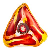 An American Studio Glass Sculpture, Ross Neder Largest 33 x 29 inches.