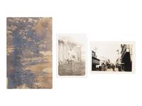 [EARLY PHOTOGRAPHY]. A collection of CDVs, cabinet cards, and real photo postcards, highlighted by a view of Seth Kinman's chair, an occupational view of women at work, views of young men prior to enlisting in the Civil War, and portraiture.
