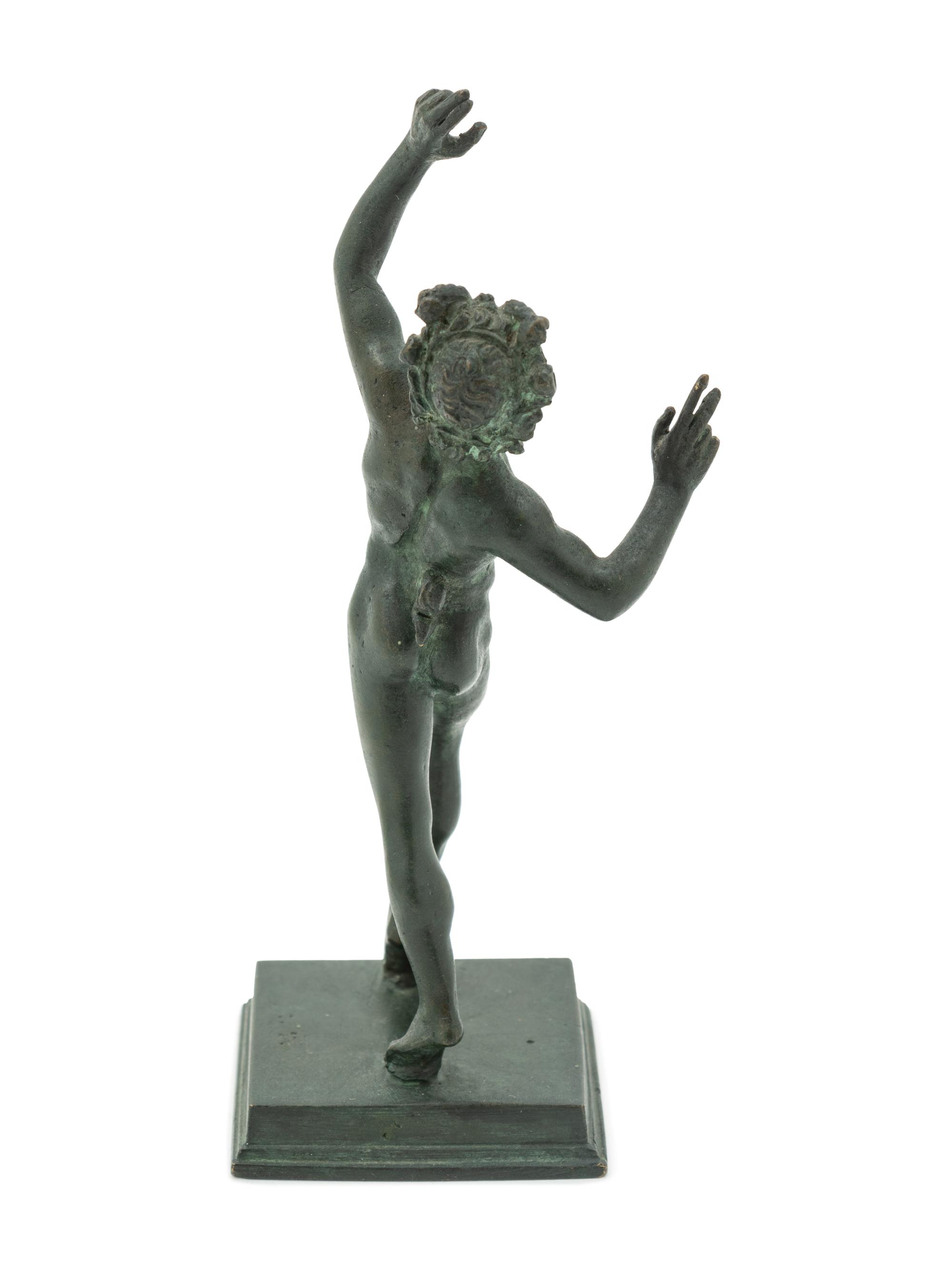 A Grand Tour Bronze Figure of the Faun of Pompeii